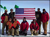 Antarctic traverse team