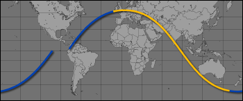 Map of the International Space Station's Orbit