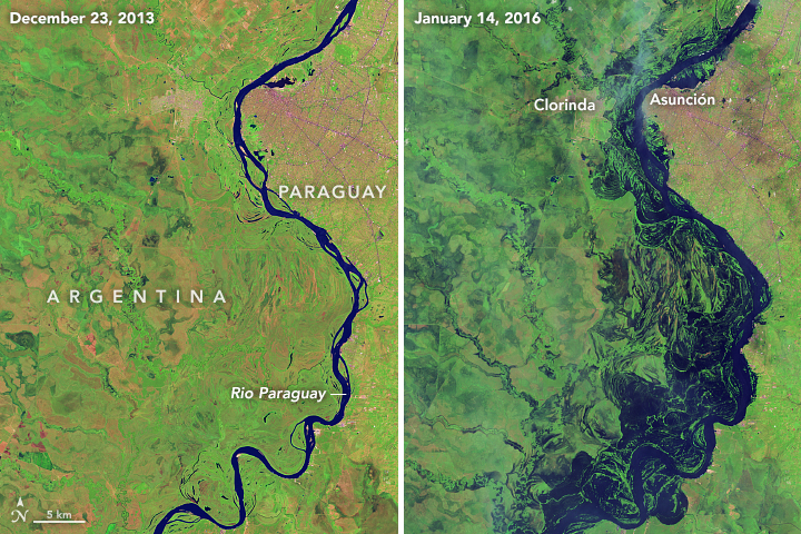 Image of flooding in Argentina and Paraguay width=