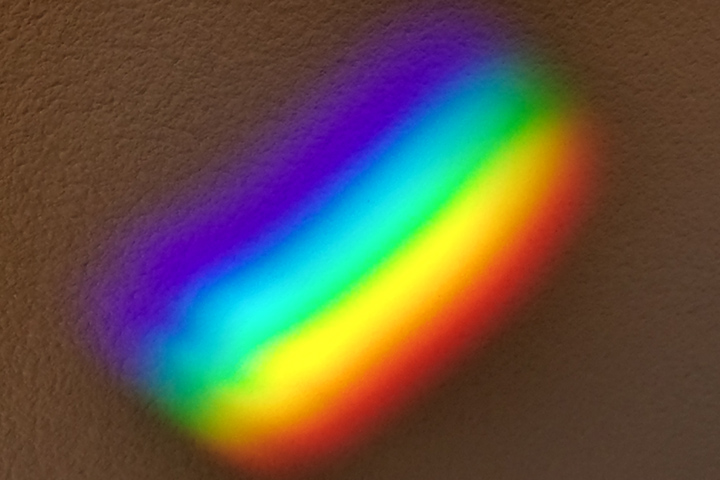 Photograph of the visible spectrum.