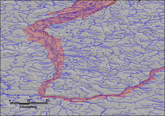map of flood