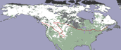 Snow cover map