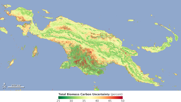 Map of biomass carbon uncertainty.