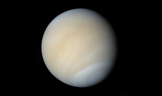 Image of Venus composited from Mariner 10 data