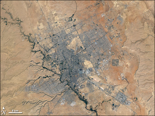 Landsat image of Riyadh
