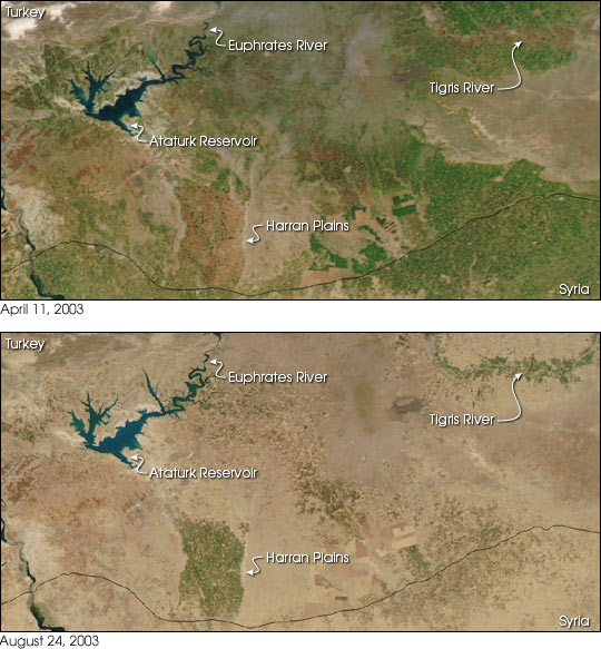 Satellite overview of the Harran Plains