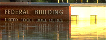 Photograph of flooded post office