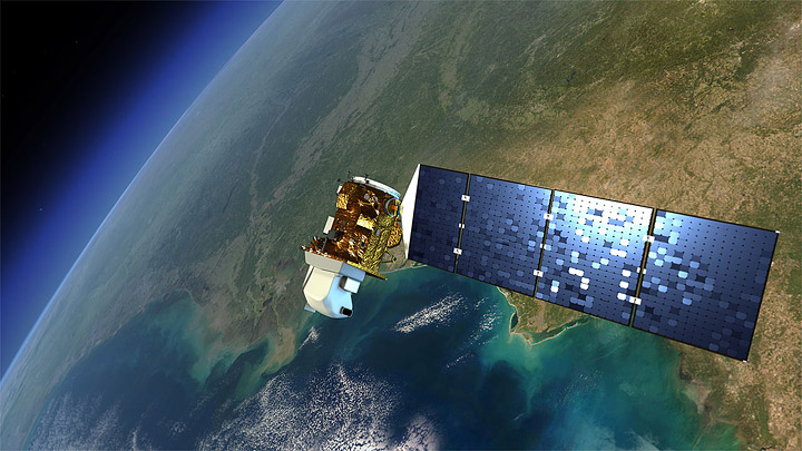 Rendering of Landsat 8