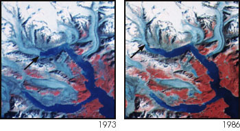 Retreat of Muir Glacier