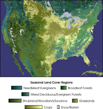 Map of Land Cover Classification