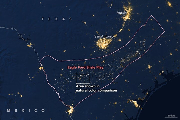 The Eagle Ford Shale Play in western Texas is home to numerous drilling sites