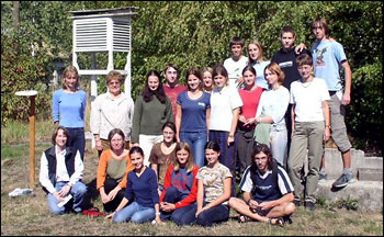 Group Portrait of Czech Students Involved in GLOBE