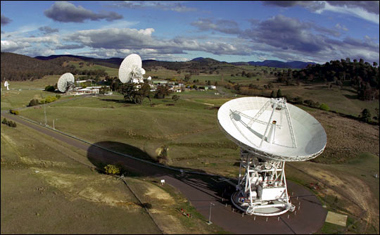 Photograph of Deep Space Network Antenna Farm