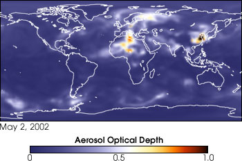 Model Aerosol Data from May 2, 2002