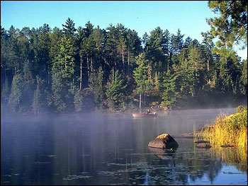 Photograph of a
Pristine Lake in the Boundary Waters