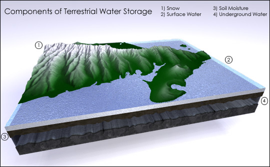 Components of Terrestrial Water Storage