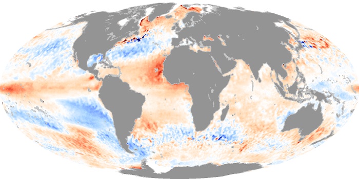Global Map Sea Surface Temperature Anomaly Image 93