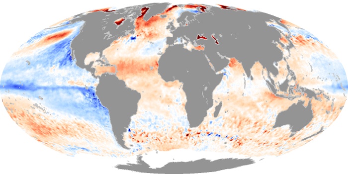 Global Map Sea Surface Temperature Anomaly Image 99