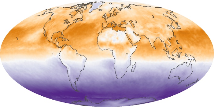 Global Map Net Radiation Image 1