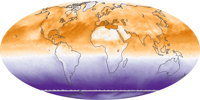Global Map Net Radiation Image 12