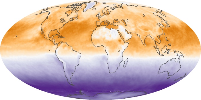 Global Map Net Radiation Image 25