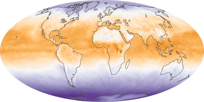 Global Map Net Radiation Image 34