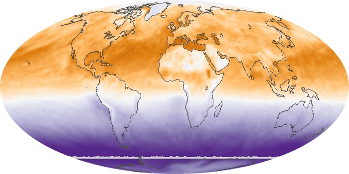 Global Map Net Radiation Image 36