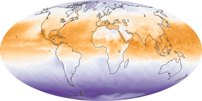 Global Map Net Radiation Image 50