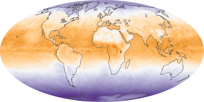 Global Map Net Radiation Image 58