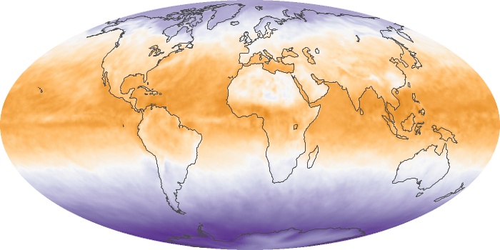 Global Map Net Radiation Image 70