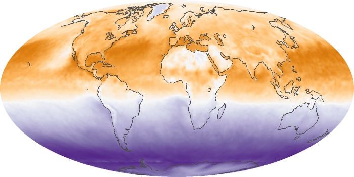 Global Map Net Radiation Image 73