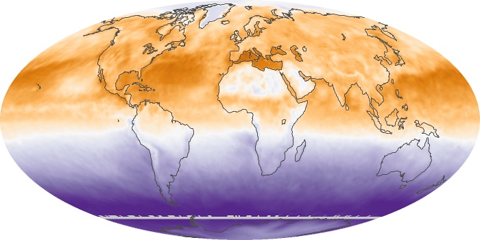Global Map Net Radiation Image 84