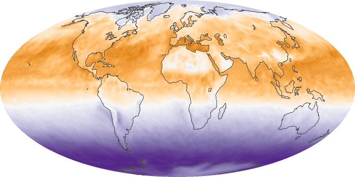Global Map Net Radiation Image 95