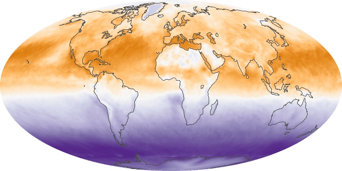 Global Map Net Radiation Image 97