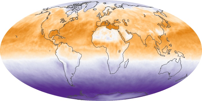 Global Map Net Radiation Image 107