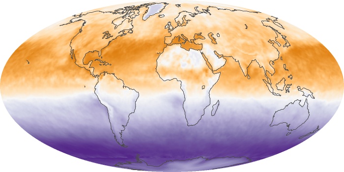 Global Map Net Radiation Image 109