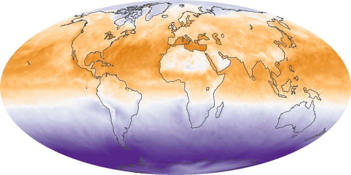 Global Map Net Radiation Image 119