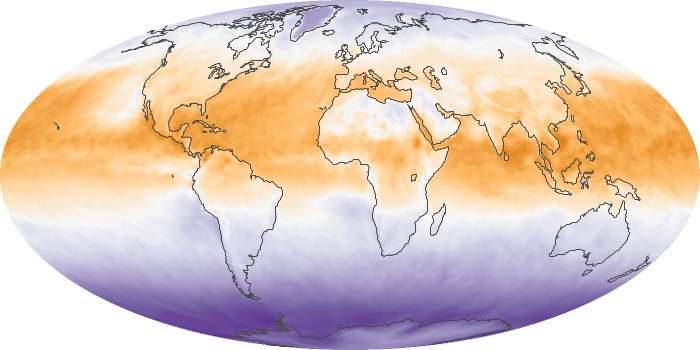 Global Map Net Radiation Image 122