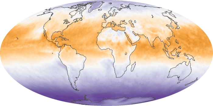 Global Map Net Radiation Image 134