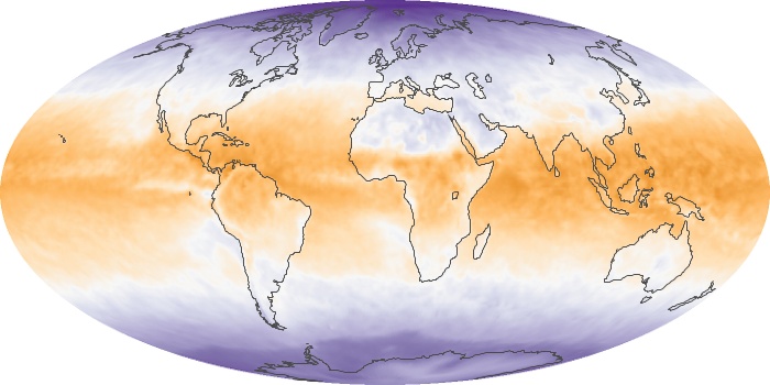 Global Map Net Radiation Image 135