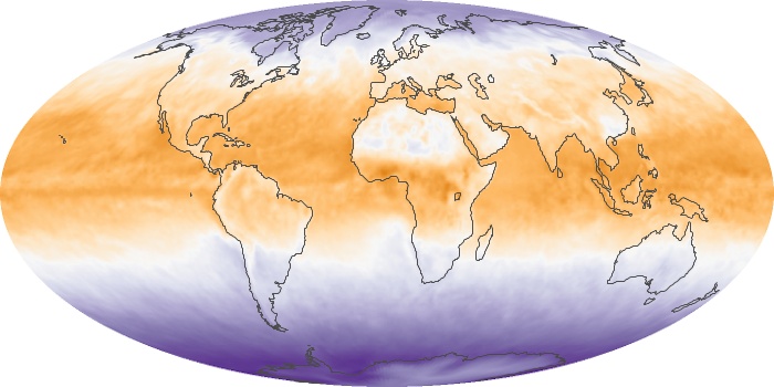 Global Map Net Radiation Image 154