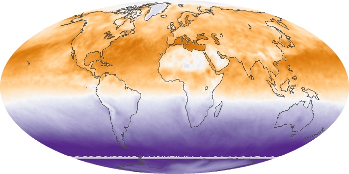 Global Map Net Radiation Image 168
