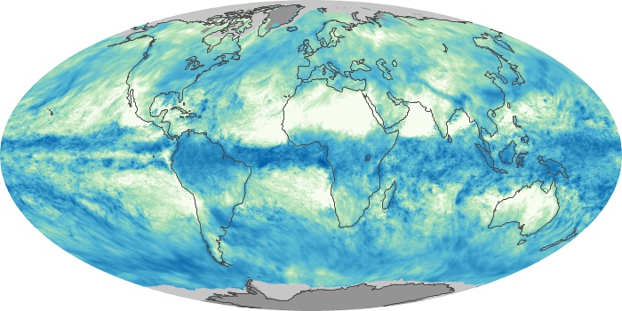 Global Map Total Rainfall Image 23