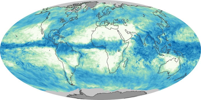 Global Map Total Rainfall Image 1