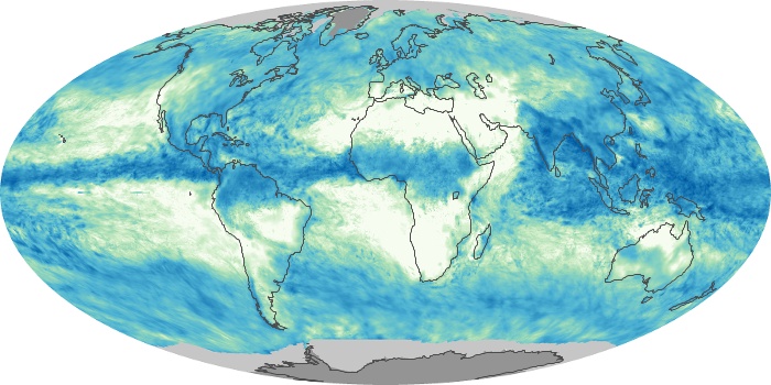 Global Map Total Rainfall Image 38