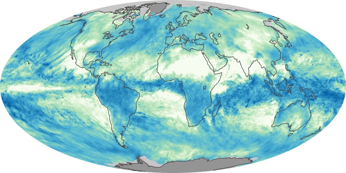 Global Map Total Rainfall Image 45