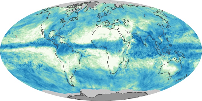 Global Map Total Rainfall Image 85