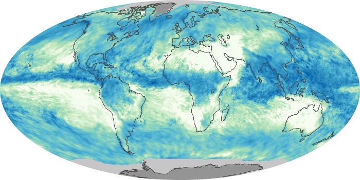 Global Map Total Rainfall Image 64