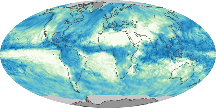 Global Map Total Rainfall Image 89