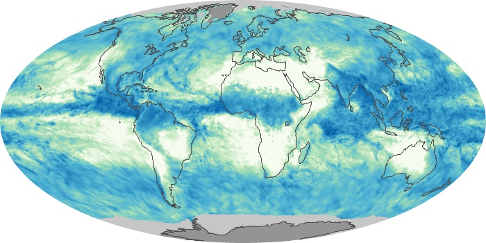 Global Map Total Rainfall Image 98
